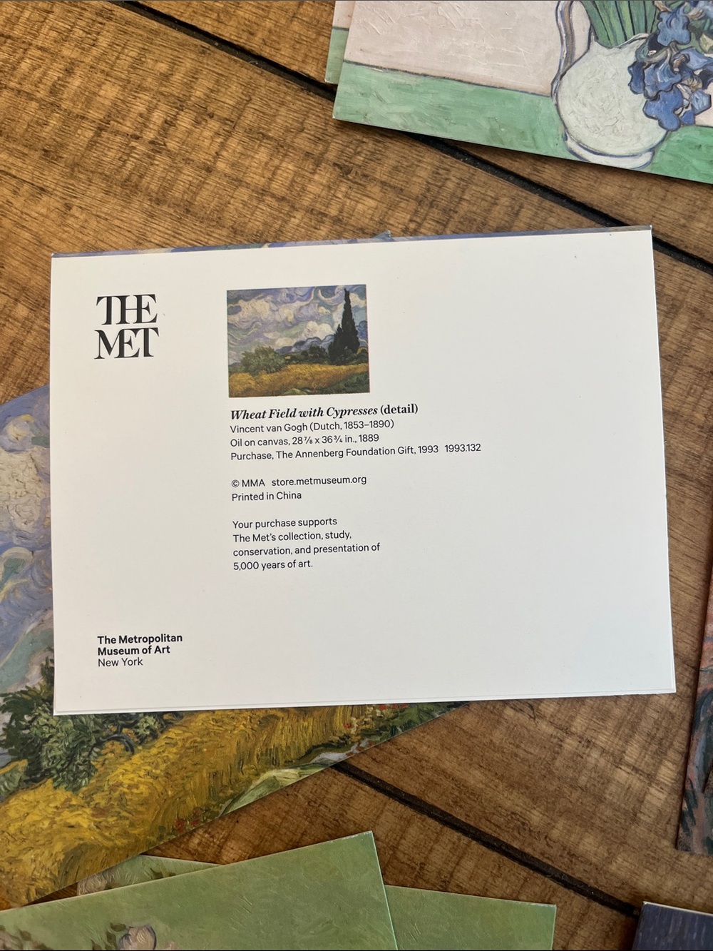 Van Gogh Notecards - Multi-Color Art Note Card Set - Picture 3 of 7